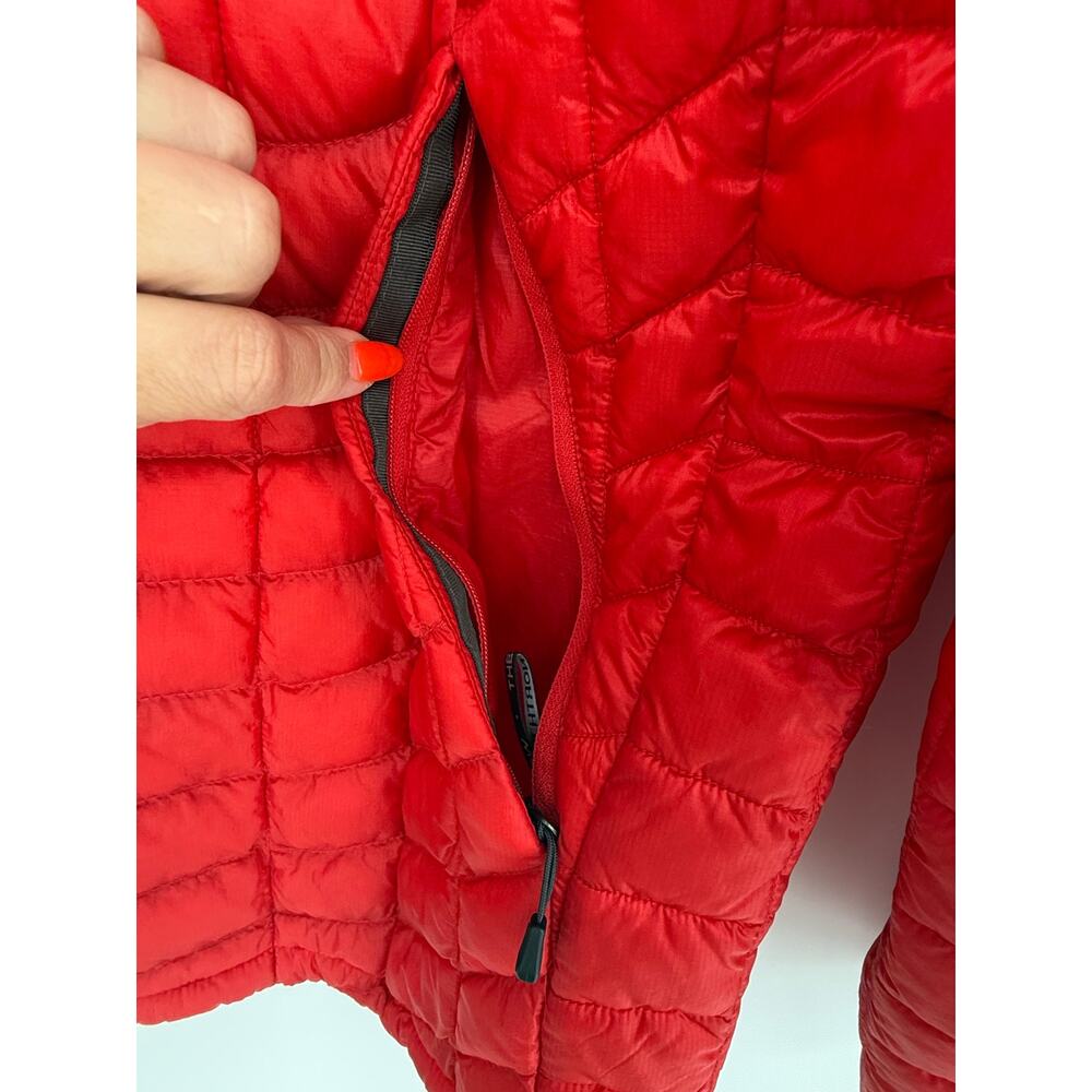 The North Face ThermoBall Insulated Jacket Men’s Large Red Full Zip Packable - Picture 5 of 9